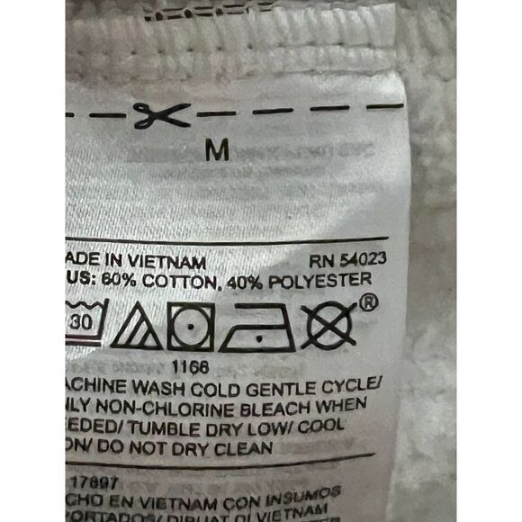 OLD NAVY CROPPED HEATHER GRAY CREWNECK SWEATSHIRT CASUAL ATHLEISURE GYM YOGA - Picture 5 of 5